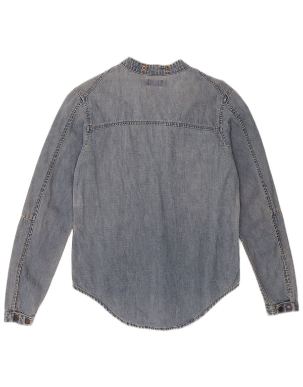 Женская джинсовая рубашка-пуловер Levi's UK 6 XS, синяя хлопковая ткань