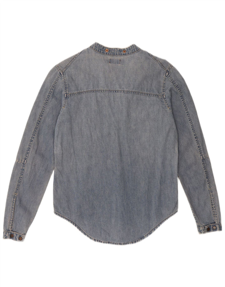 Женская джинсовая рубашка-пуловер Levi's UK 6 XS, синяя хлопковая ткань
