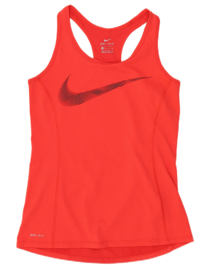 Женский жилет с графическим принтом Nike Dri Fit UK 6 XS, красный полиэстер