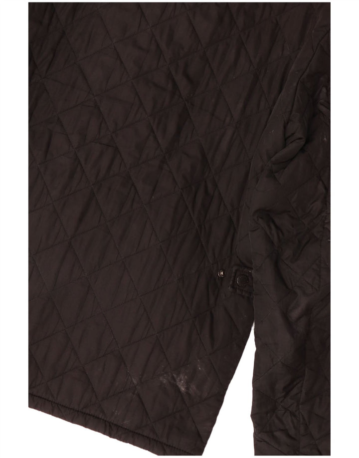 Мужская стеганая куртка BARBOUR UK 36 маленькая черная