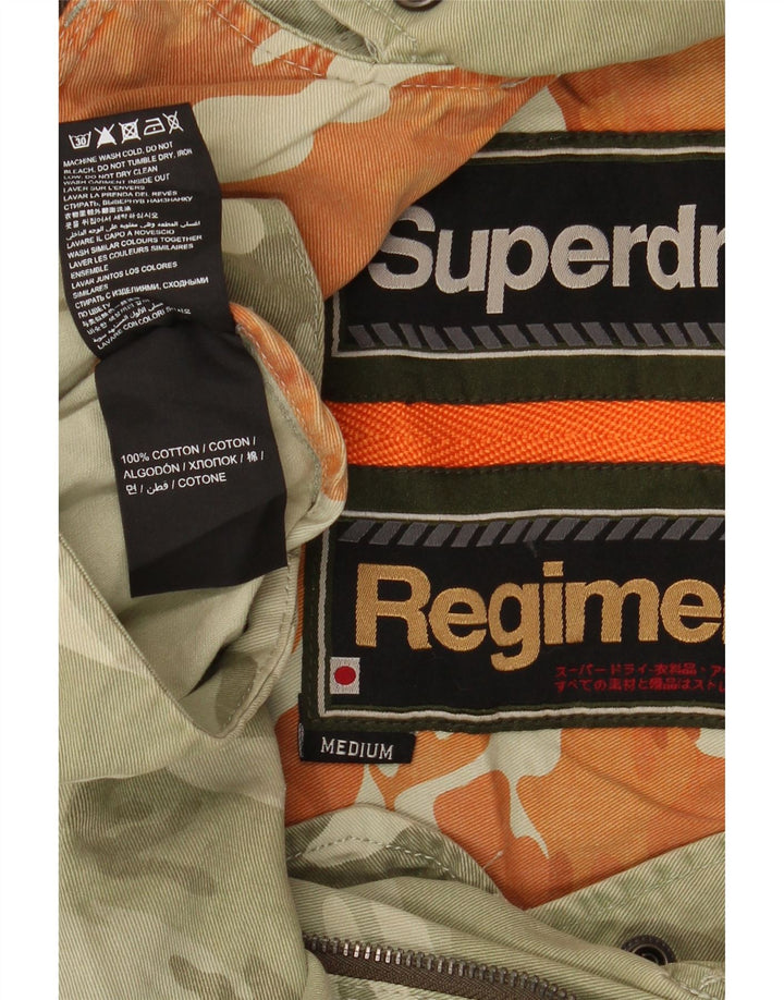 Superdry Женская куртка в стиле милитари оверсайз с рукавом 3/4, Великобритания 14, средний хаки
