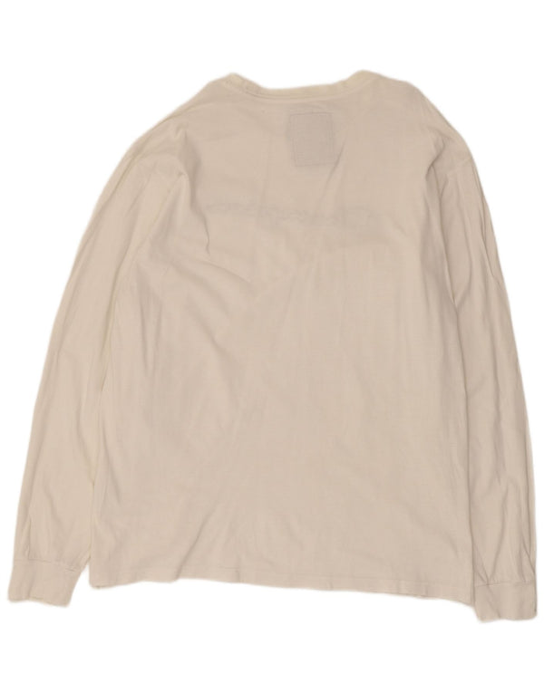 Мужской топ Champion с длинным рукавом и рисунком, 2XL, белый хлопок