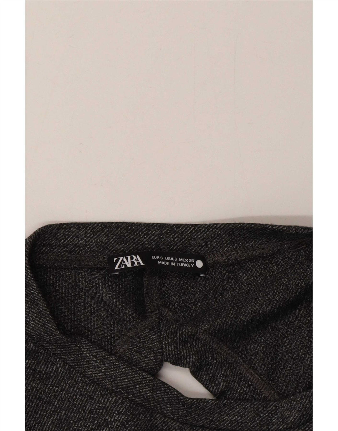 Женская блузка оверсайз с длинными рукавами Zara UK 10, маленький серый цвет