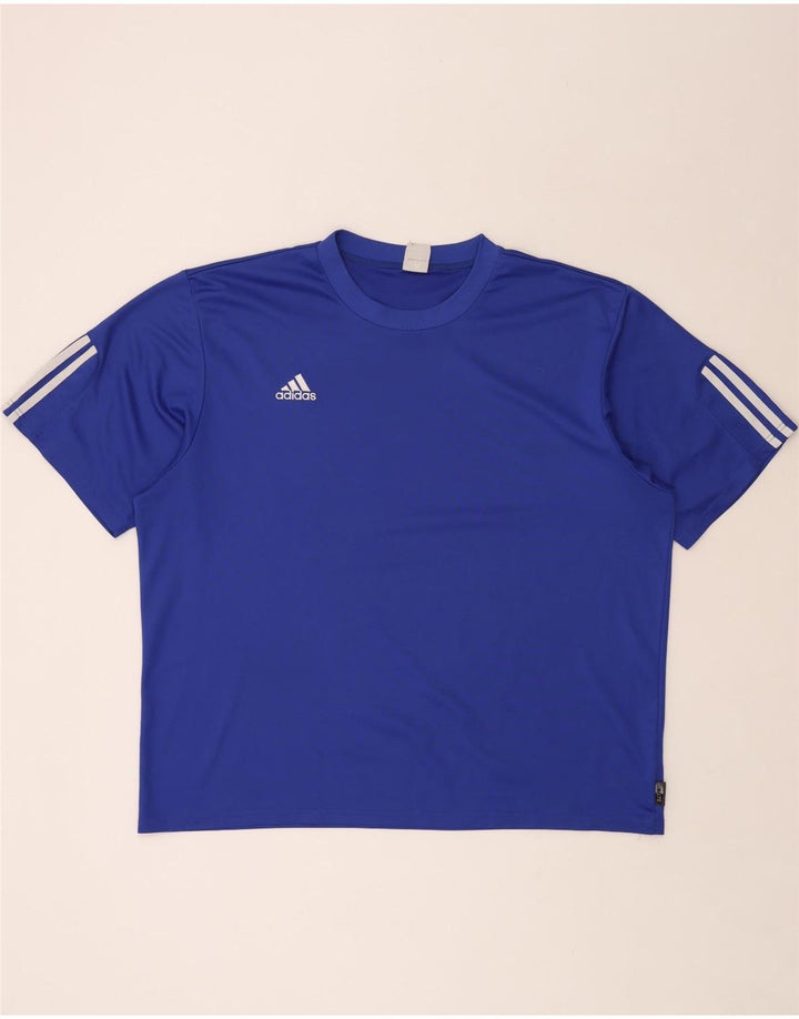 Мужская футболка ADIDAS Climalite 2XL, синий полиэстер
