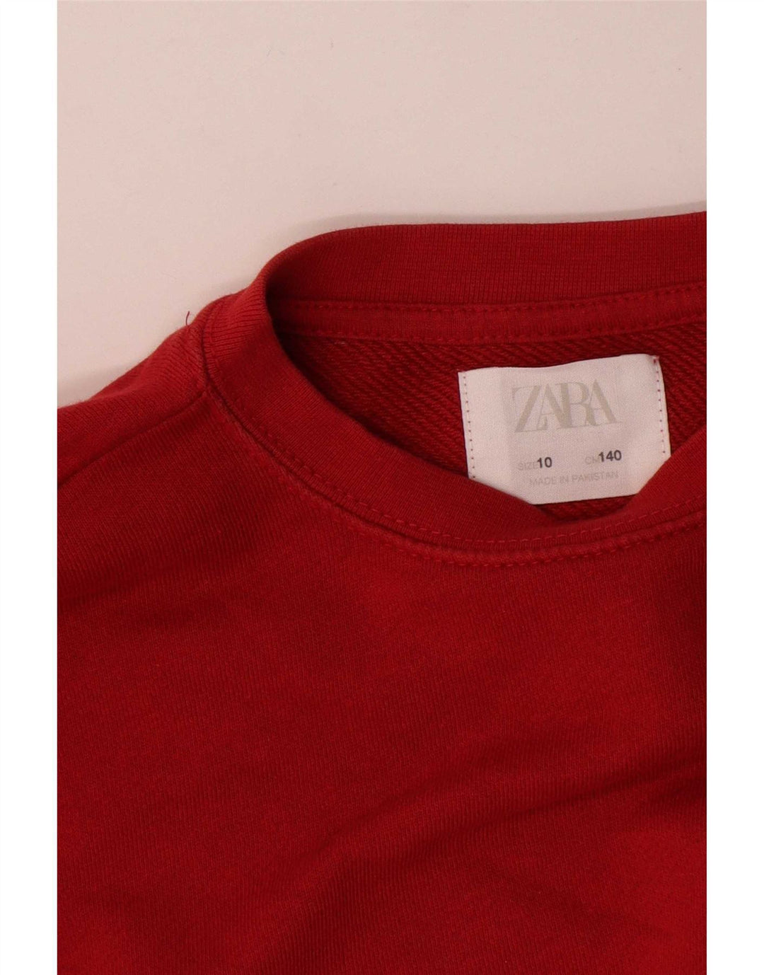 Свитшот Zara для девочек 9-10 лет, красный