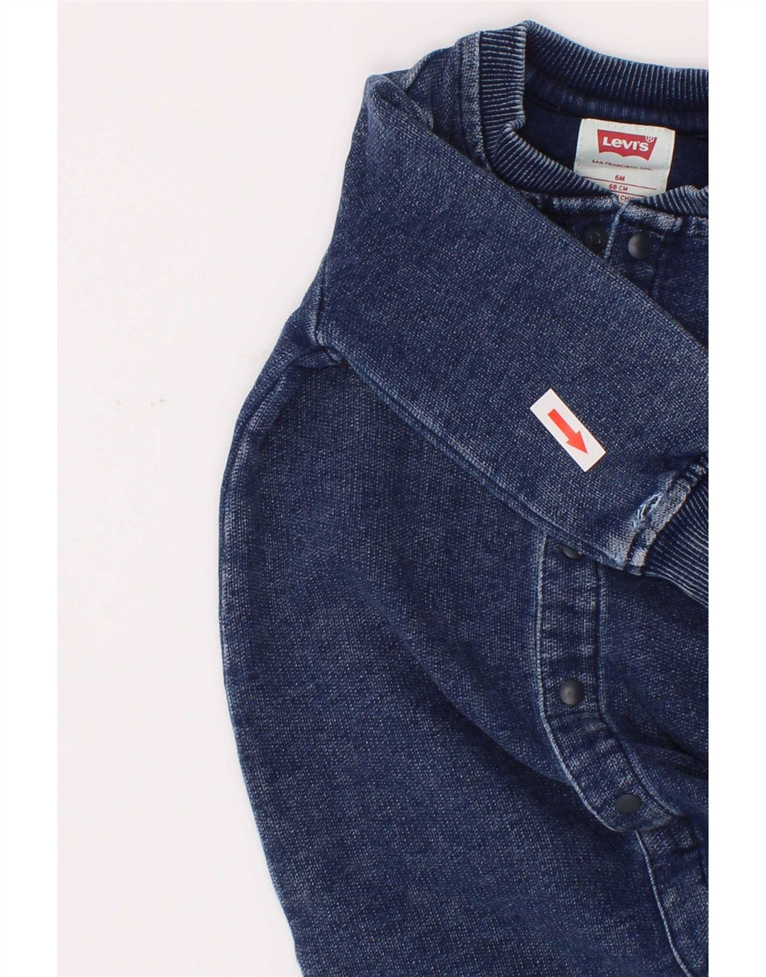 Комбинезон Levi's с длинными рукавами для мальчиков 3-6 месяцев, темно-синий