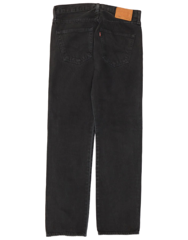 Мужские прямые джинсы Levi's 501 W32 L32, черный хлопок