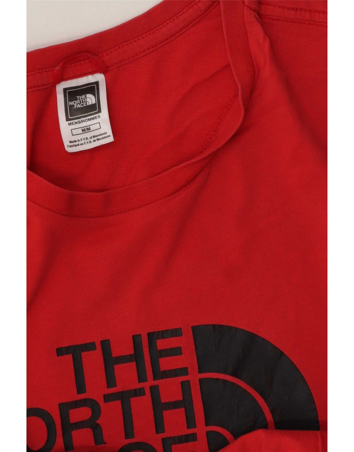 Мужская футболка с рисунком The North Face, средний красный