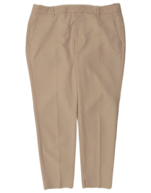 Женские узкие брюки Zara XL W32 L27 Бежевые