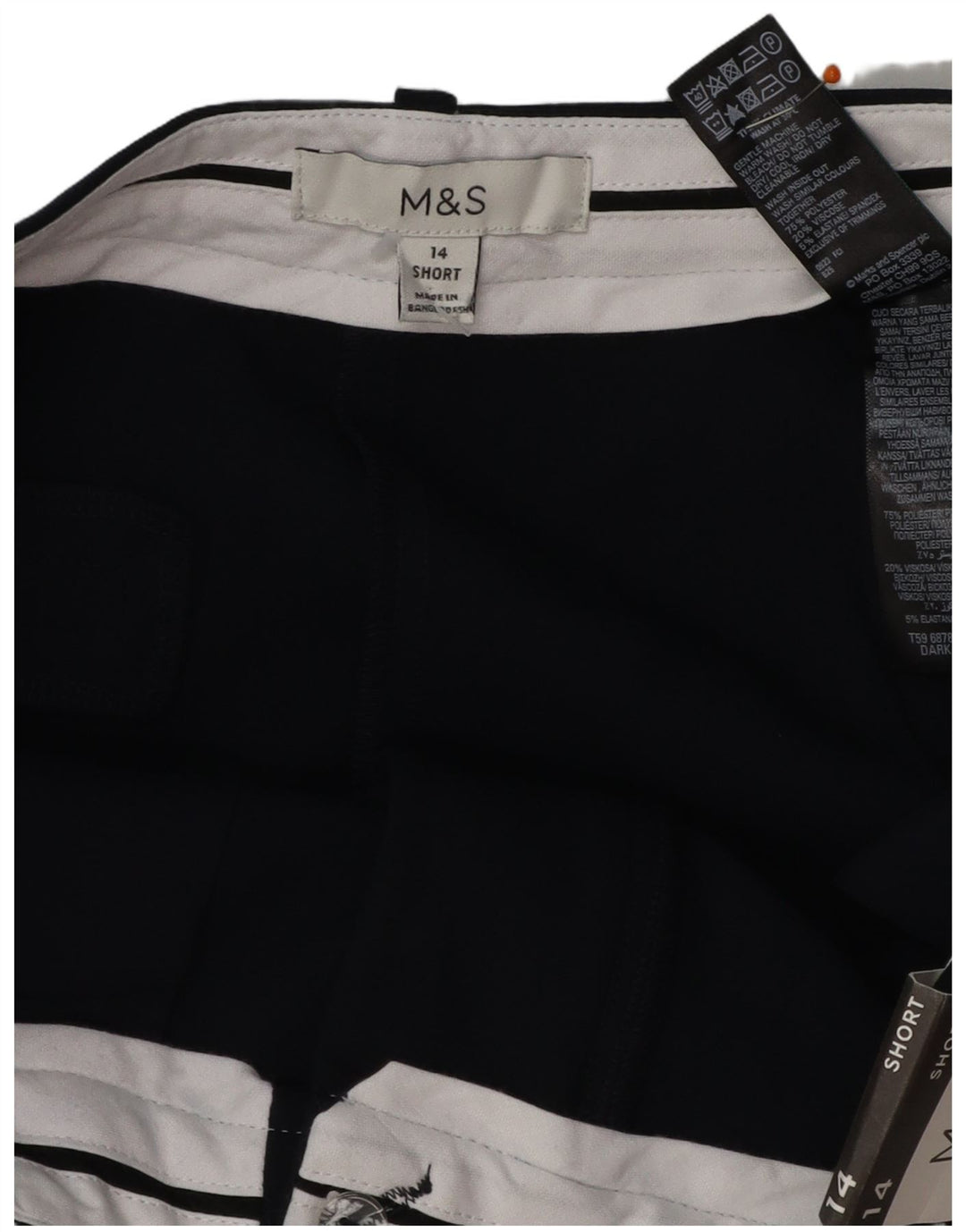 Женские брюки чинос MARKS & SPENCER UK 14, большие W34 L27, темно-синие