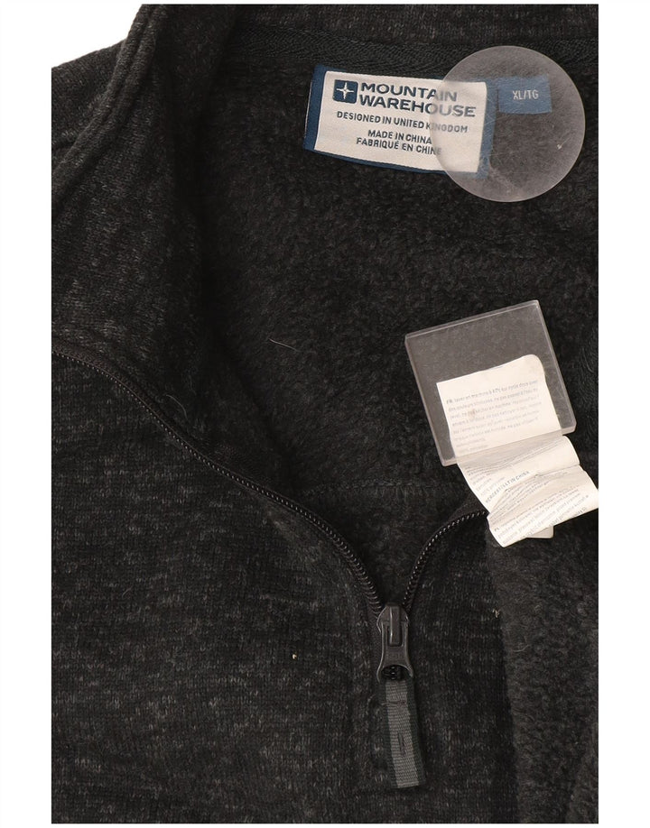 Мужской свитшот с воротником на молнии Mountain Warehouse, XL, серый в крапинку