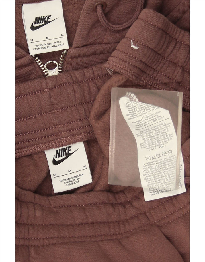 Женский спортивный костюм с капюшоном Nike UK 14, хлопковый средний коричневый цвет