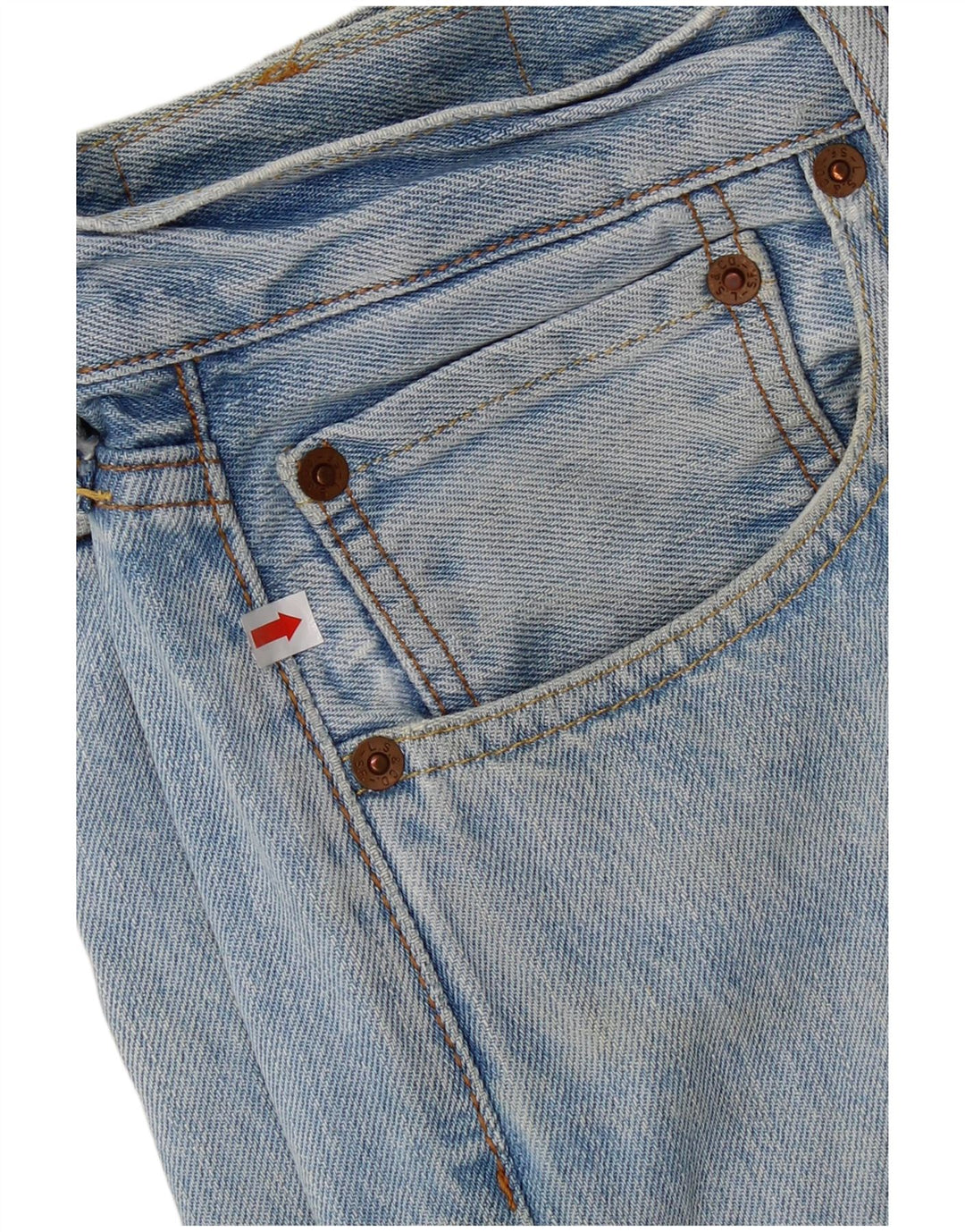Мужские прямые джинсы Levi's 501 W32 L30 синие, хлопок