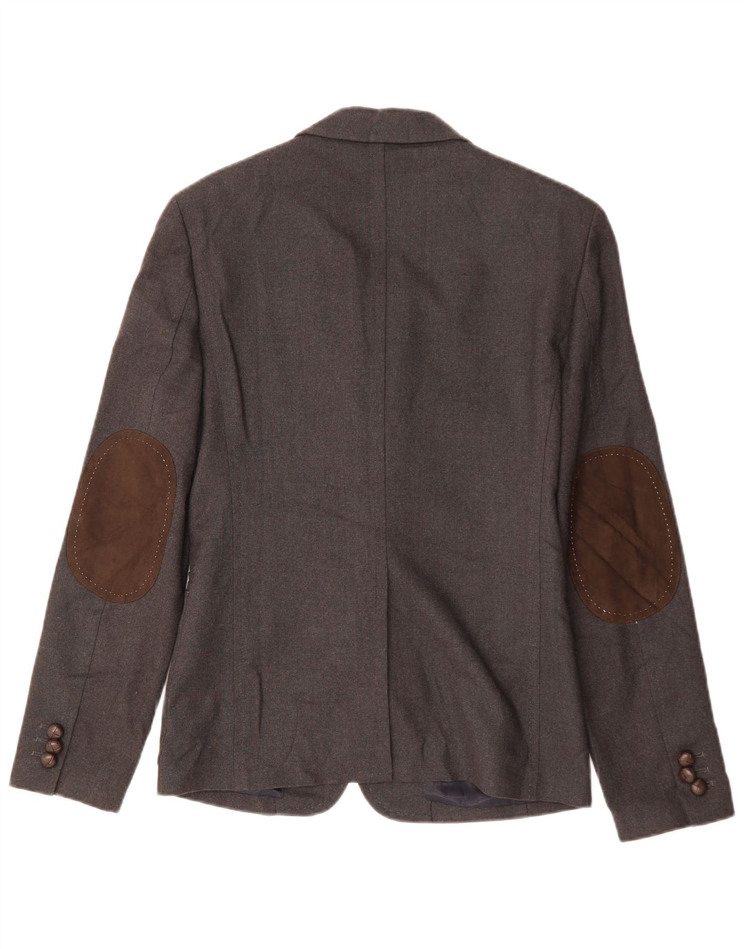 Мужской пиджак ZARA на 3 пуговицах, EU 48, средний серый полиэстер