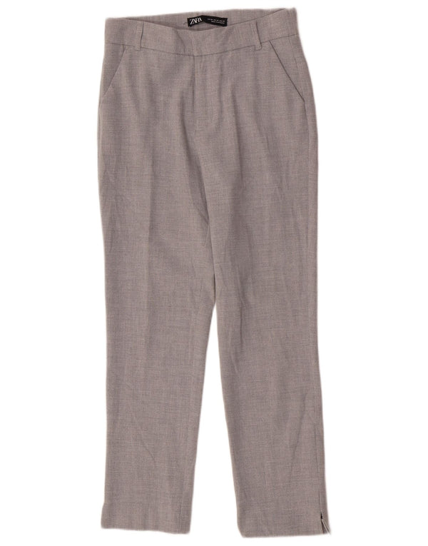 Женские прямые брюки чинос Zara XS W24 L26 Серые