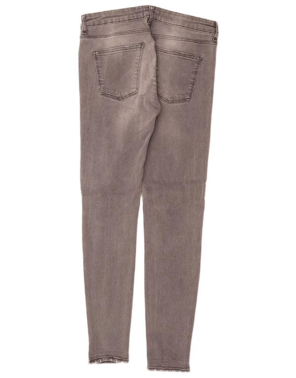 Женские джинсы скинни Zara EU 38, маленькие W28 L28, серый хлопок