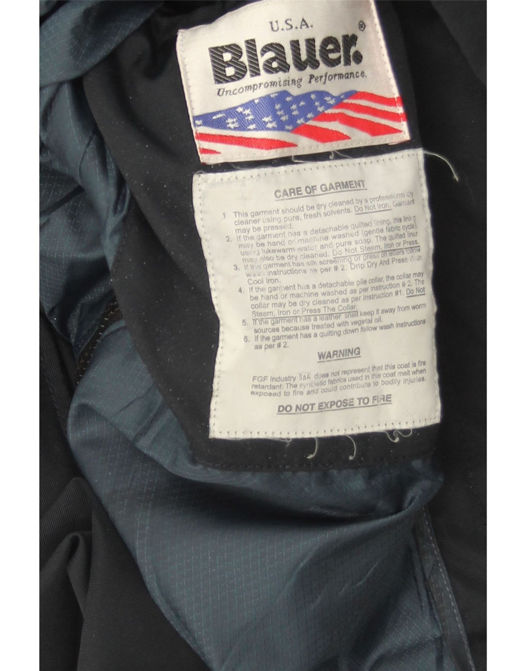 BLAUER Mens Military Jacket UK 38 Medium Navy Blue Vintage Blauer and Second-Hand Blauer from Messina Hembry 