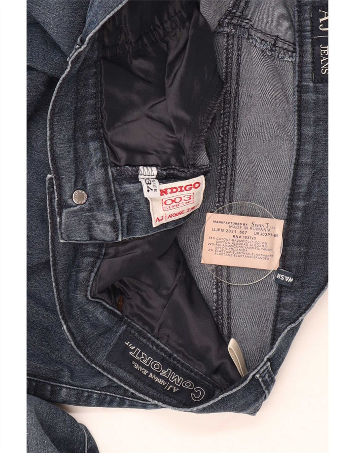 Женские джинсы комфортного кроя Armani Bootcut W34 L31 синие, хлопок