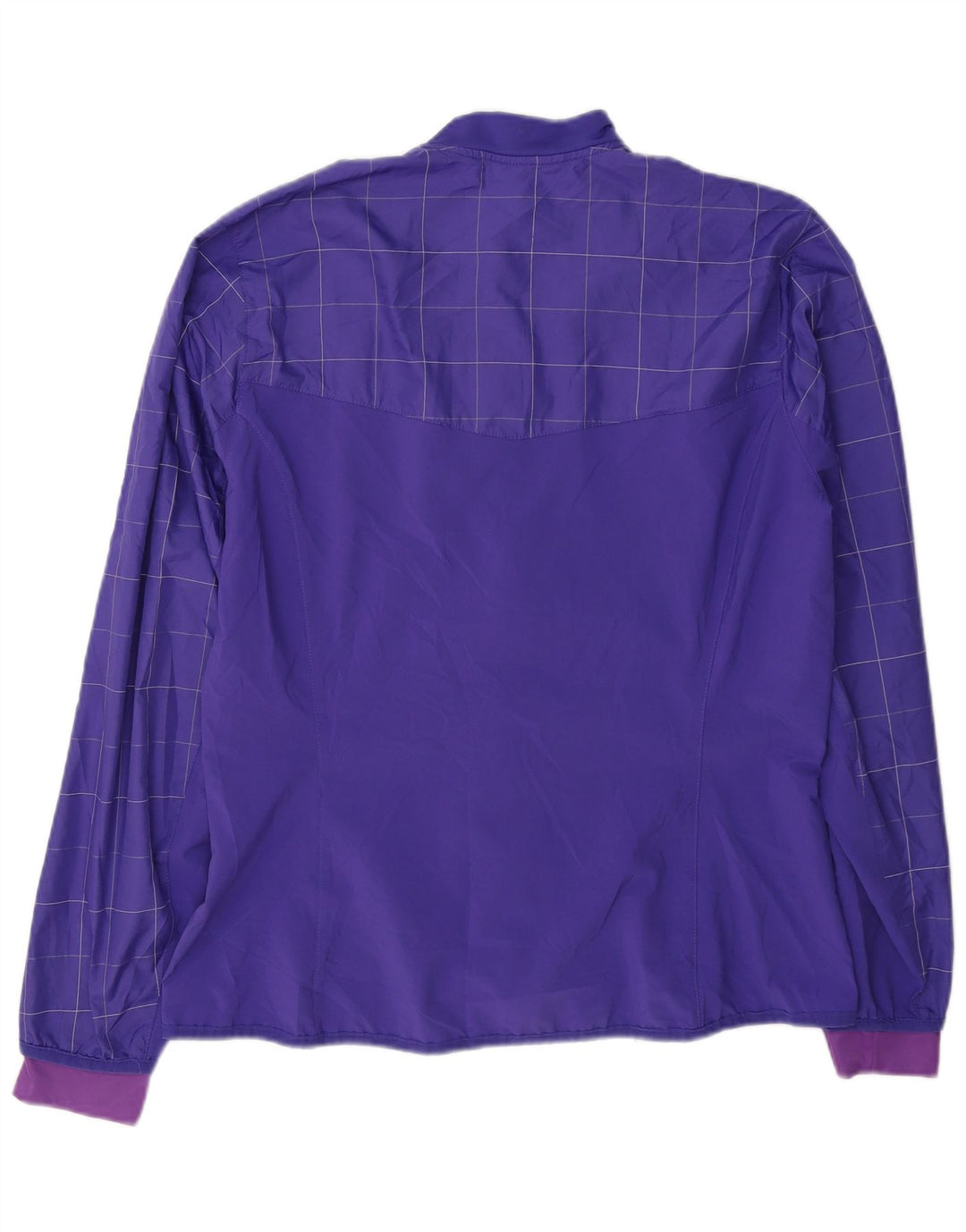 Женский спортивный костюм Adidas Top Jacket UK 16, большой полиэстер в фиолетовую клетку
