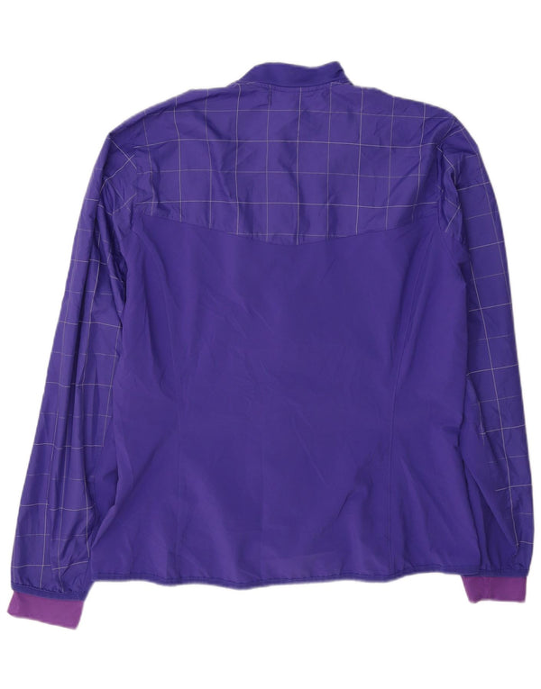 Женский спортивный костюм Adidas Top Jacket UK 16, большой полиэстер в фиолетовую клетку