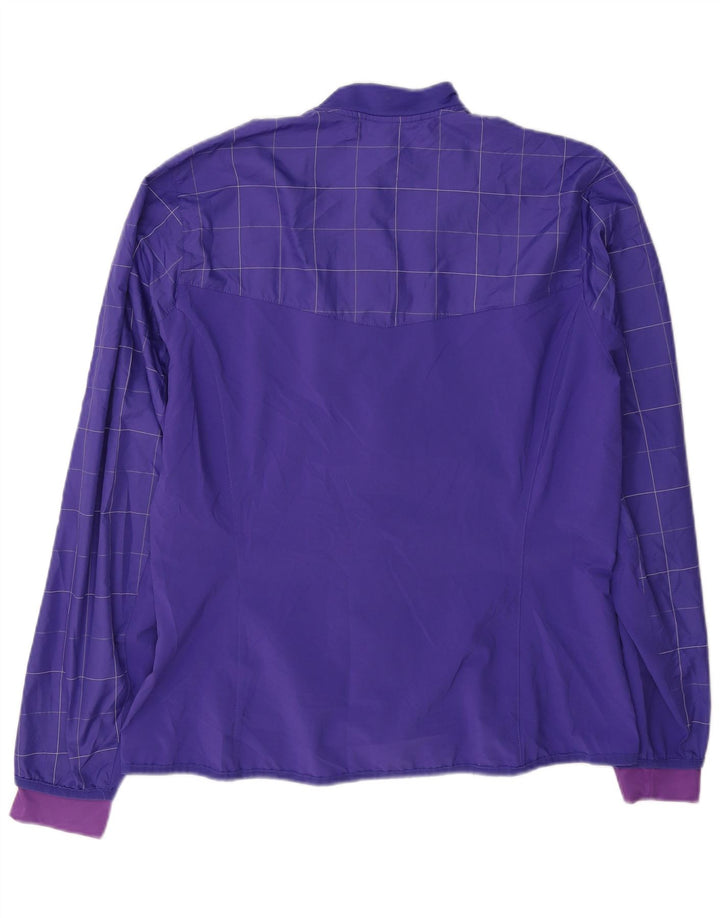 Женский спортивный костюм Adidas Top Jacket UK 16, большой полиэстер в фиолетовую клетку