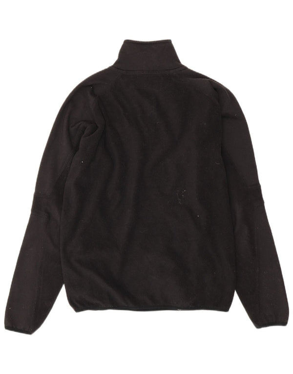 KAPPA Мужской флисовый джемпер с воротником на молнии, большой черный, полиэстер