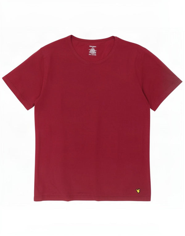 Женская футболка Lyle & Scott Top UK 20 2XL Темно-бордовый хлопок