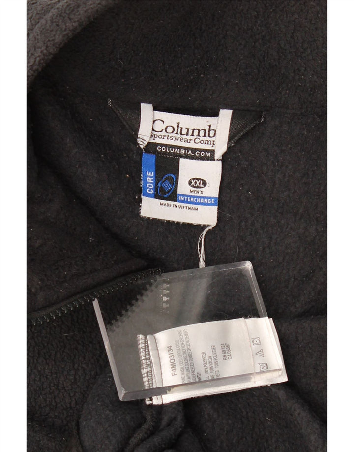 Мужская флисовая куртка COLUMBIA Interchange UK 44 2XL, черный полиэстер