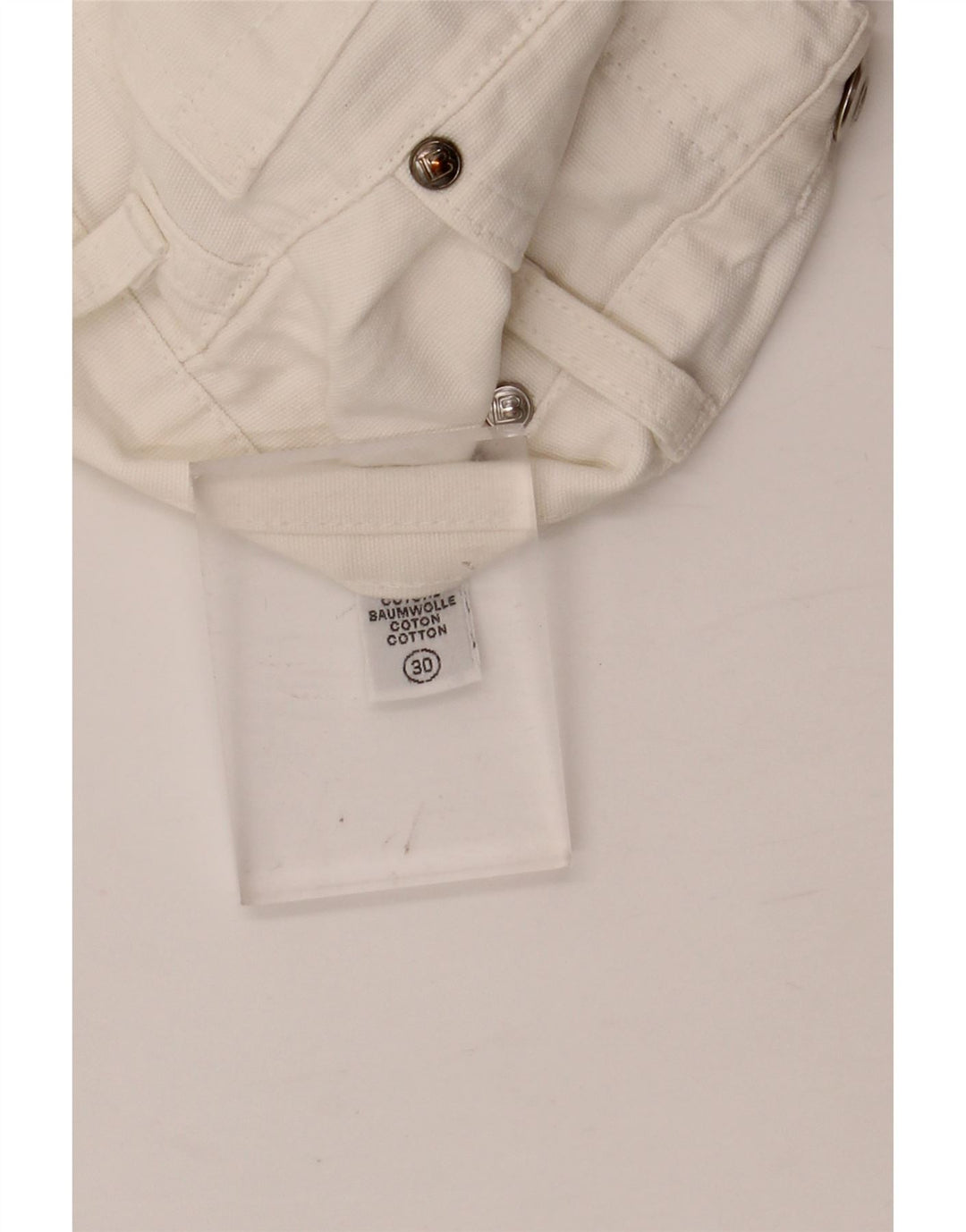 LAURA BIAGIOTTI Женские прямые джинсы W28 L30 Белый хлопок