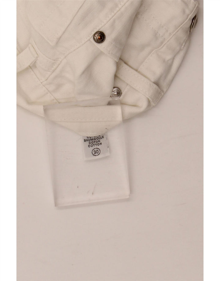 LAURA BIAGIOTTI Женские прямые джинсы W28 L30 Белый хлопок