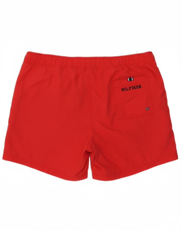TOMMY HILFIGER Mens Swimming Shorts Medium  Red Nylon