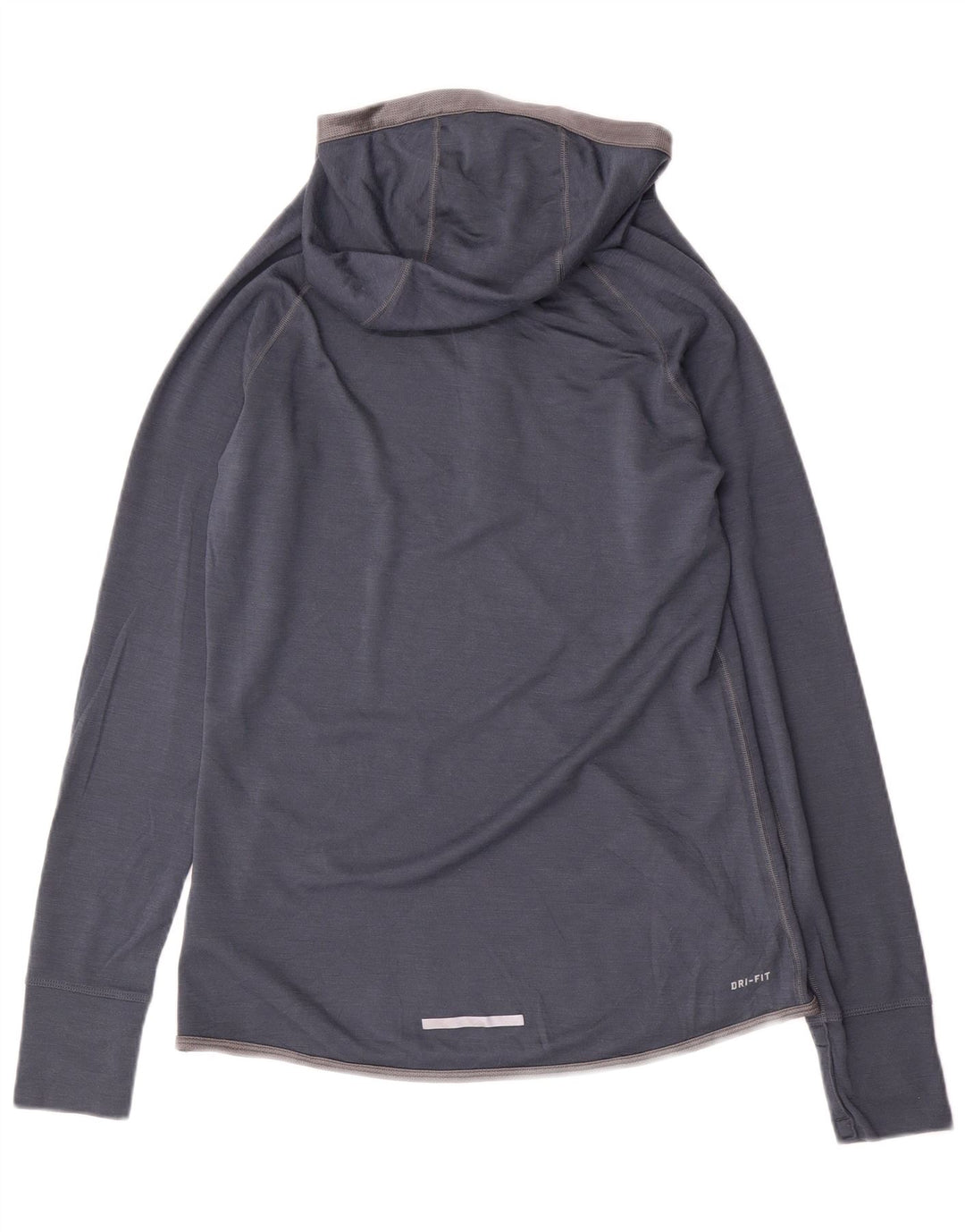 Женский спортивный пуловер с капюшоном NIKE Dri Fit UK 14, большой темно-синий цвет