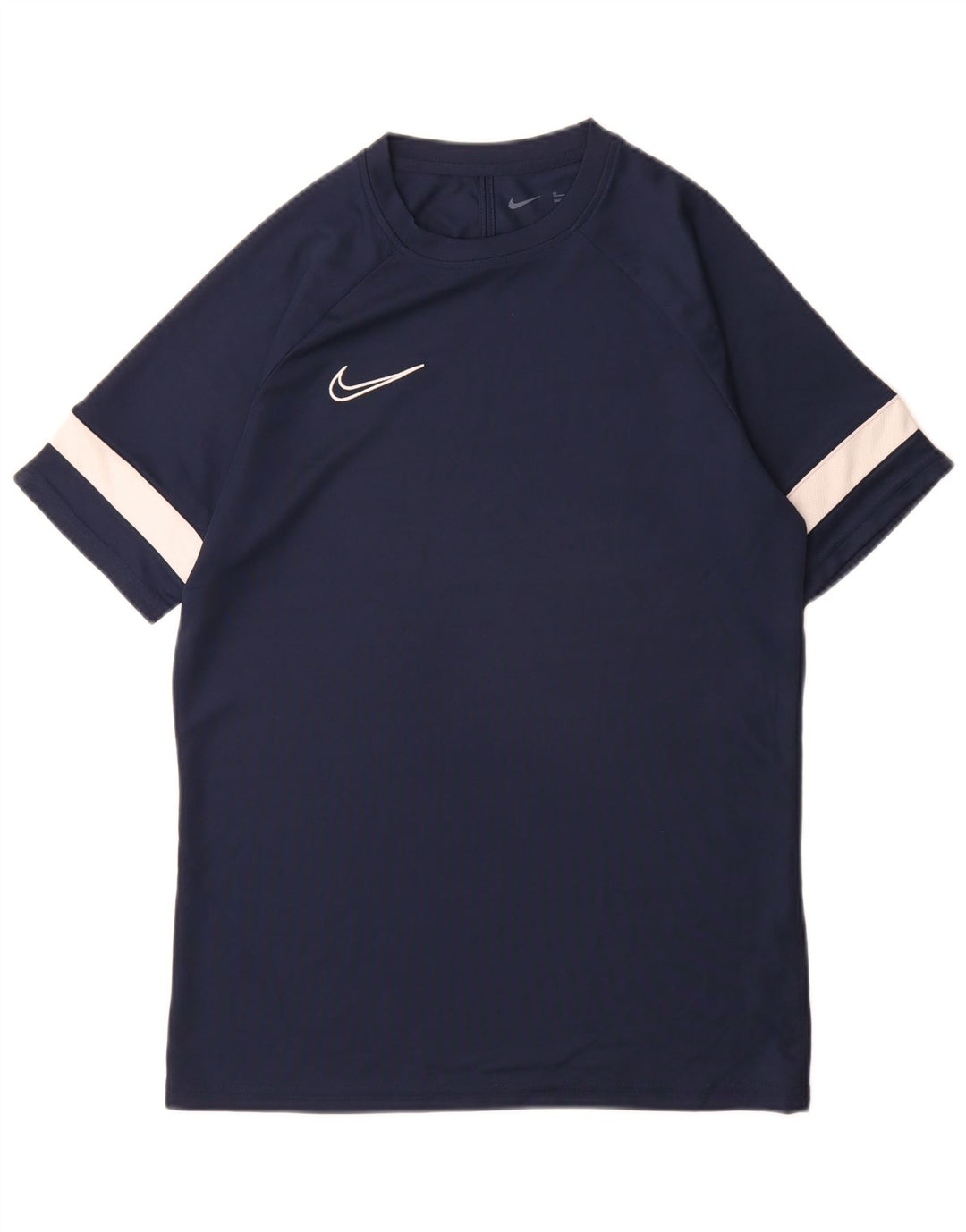 Мужская футболка Nike Dri Fit среднего размера, темно-синяя, с цветными блоками