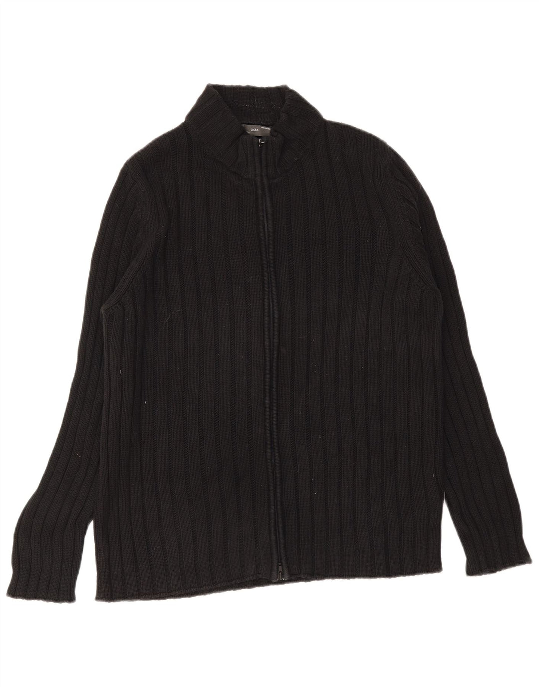 Мужской кардиган ZARA XL, черный хлопок