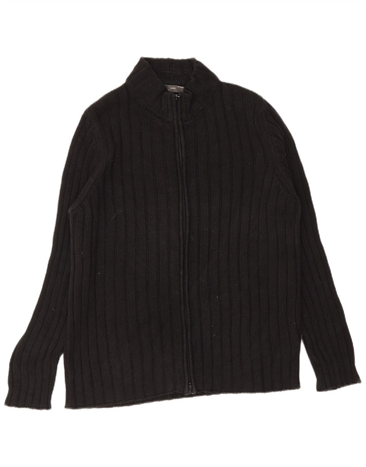 Мужской кардиган ZARA XL, черный хлопок
