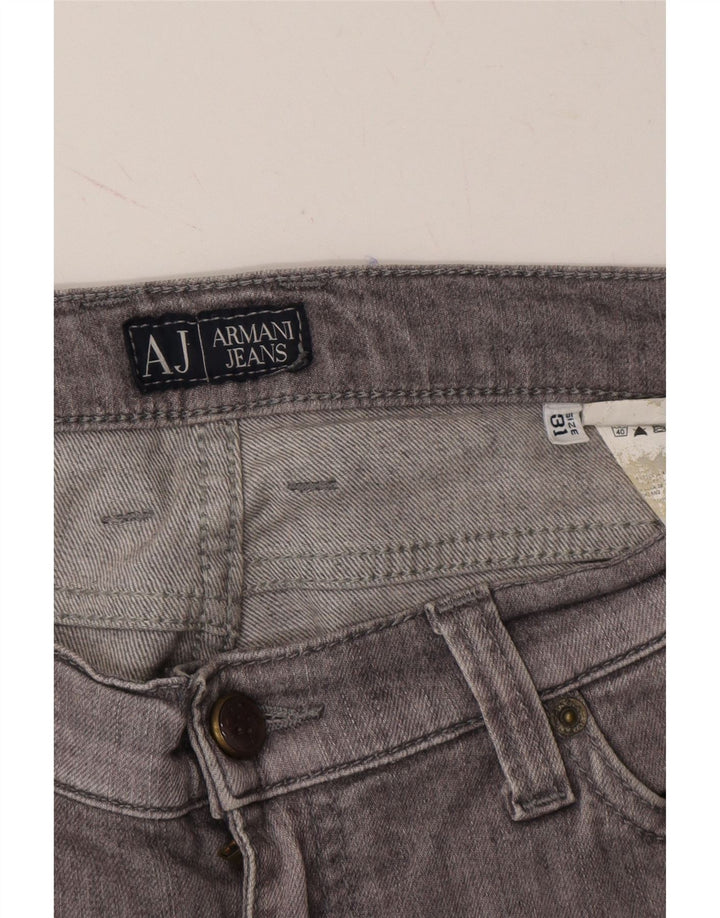 ARMANI Womens Straight Jeans W31 L30 Grey Vintage Armani and Second-Hand Armani from Messina Hembry 