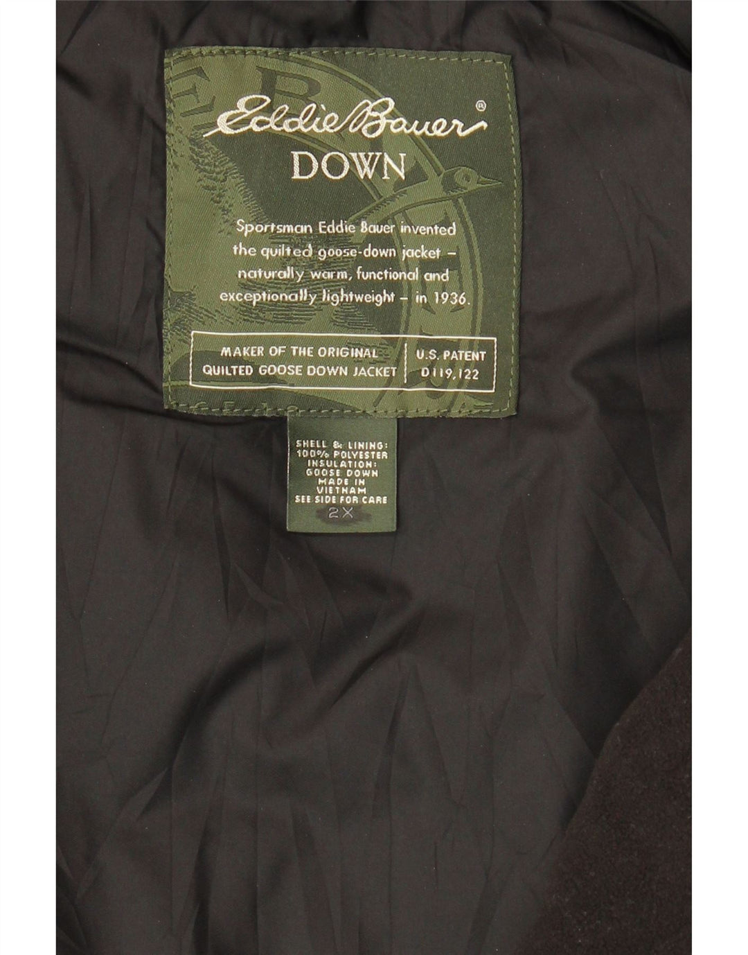 Женский утепленный жилет EDDIE BAUER UK 20 2XL, красный полиэстер в клетку
