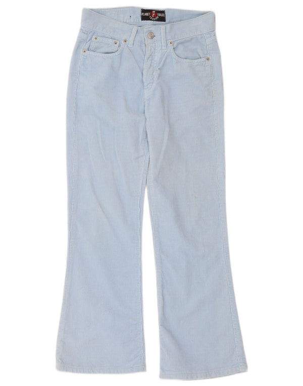 Винтажные женские вельветовые брюки Bootcut W26 L27, синий хлопок