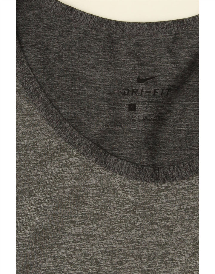 Мужской жилет Nike Dri Fit, большой серый в крапинку