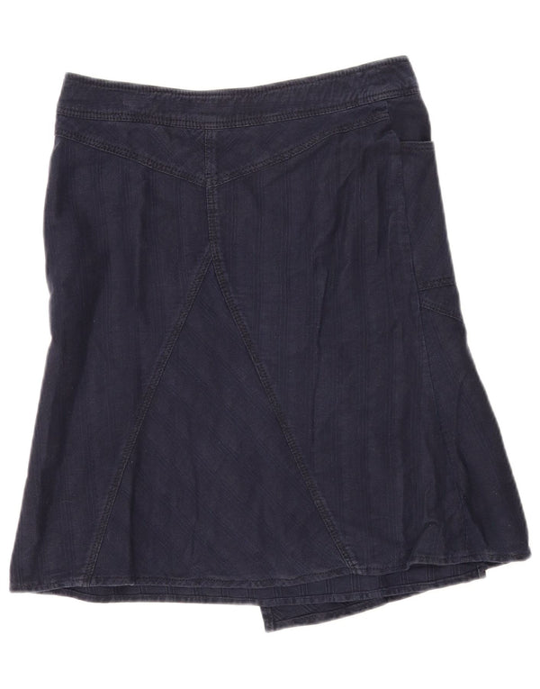 Женская юбка-трапеция Max & Co. W28, средний темно-синий в полоску