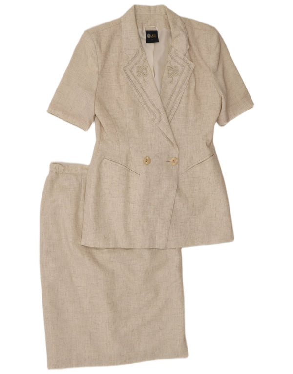 Женский комплект из 2 предметов юбки с короткими рукавами Your Sixth Sense EU 38 Medium W28 Bei