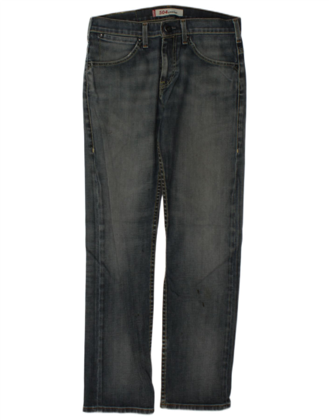Мужские прямые джинсы Levi's 504 W30 L31 темно-синие