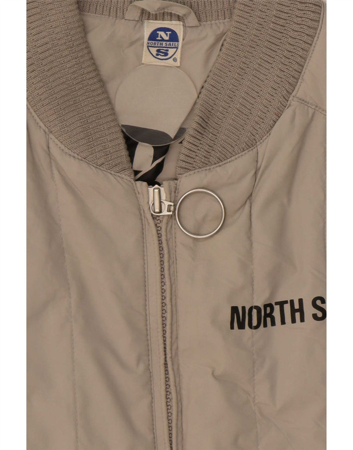 Мужской утепленный жилет North Sails UK 42 XL, бежевый из полиамида