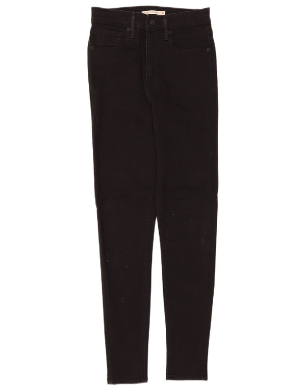 Женские суперскинни Levi's Mile High W27 L30, черный хлопок