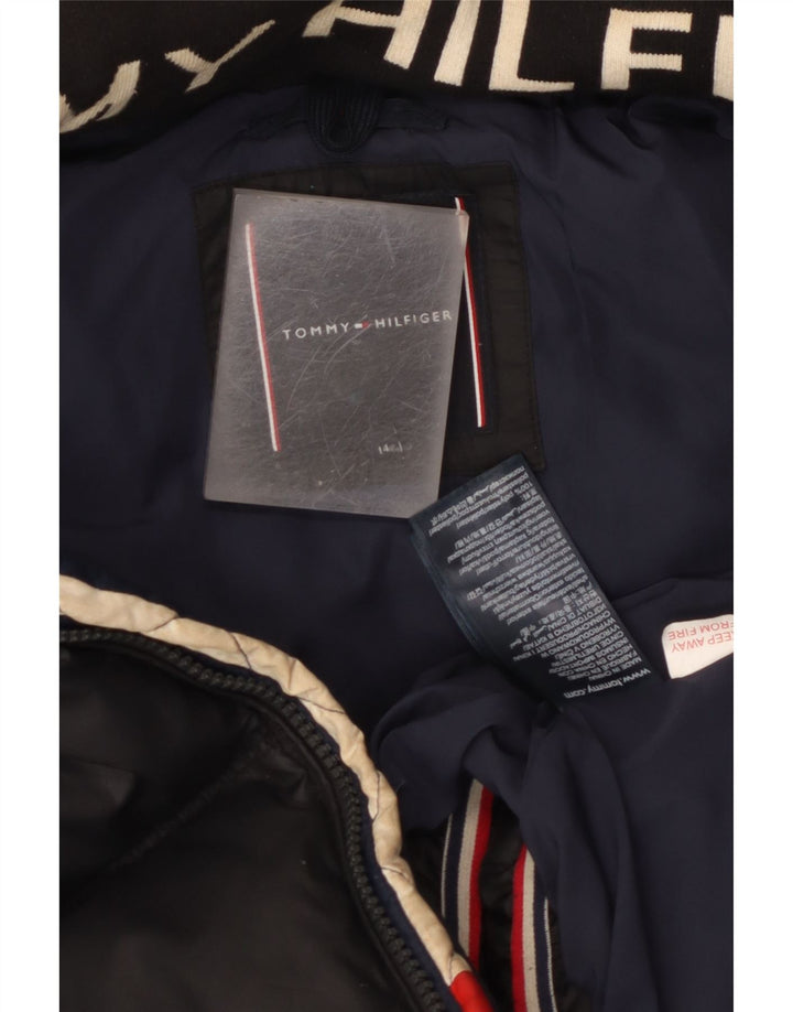 Tommy Hilfiger Утепленная куртка с капюшоном для мальчиков 13–14 лет, черный полиэстер