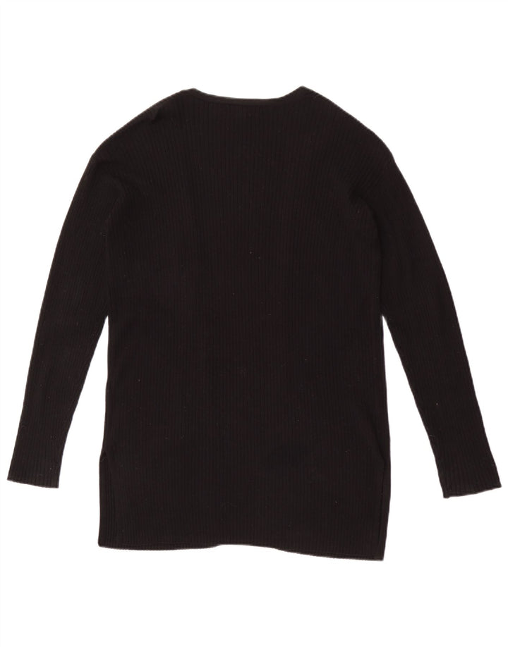 Женский свободный открытый кардиган Marks & Spencer UK 6 XS, черный