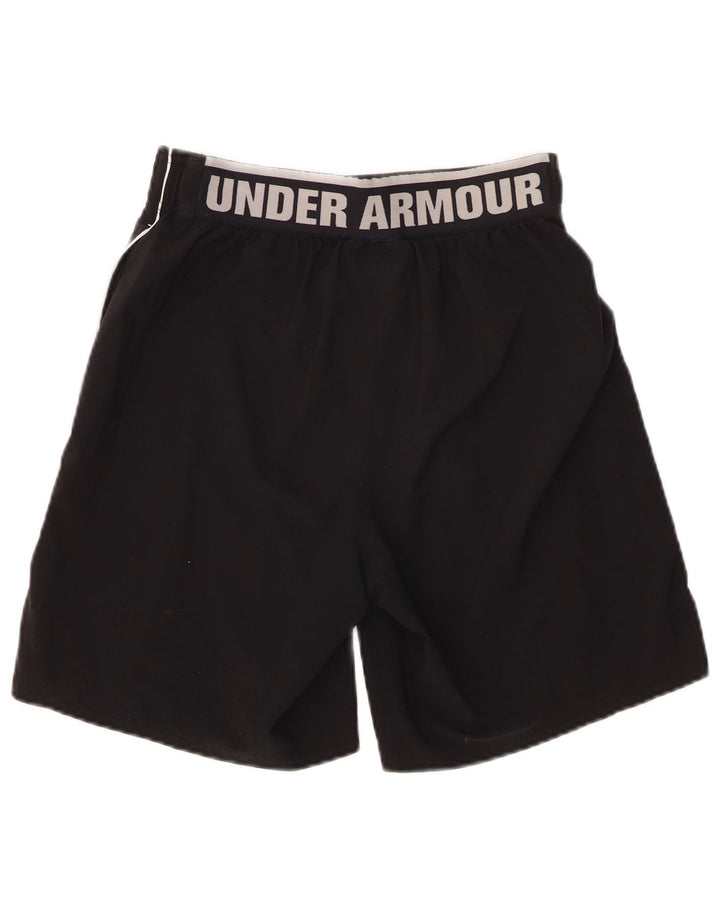 Мужские спортивные шорты с рисунком UNDER ARMOR, средний черный, полиэстер