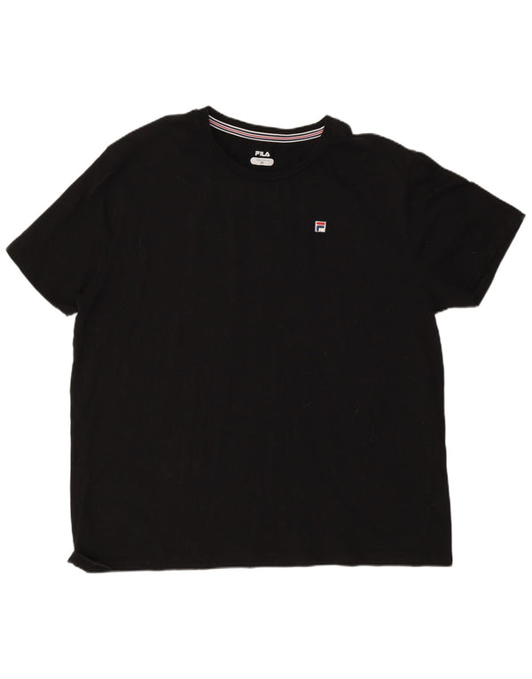 Мужская футболка Fila Top 3XL, черный хлопок