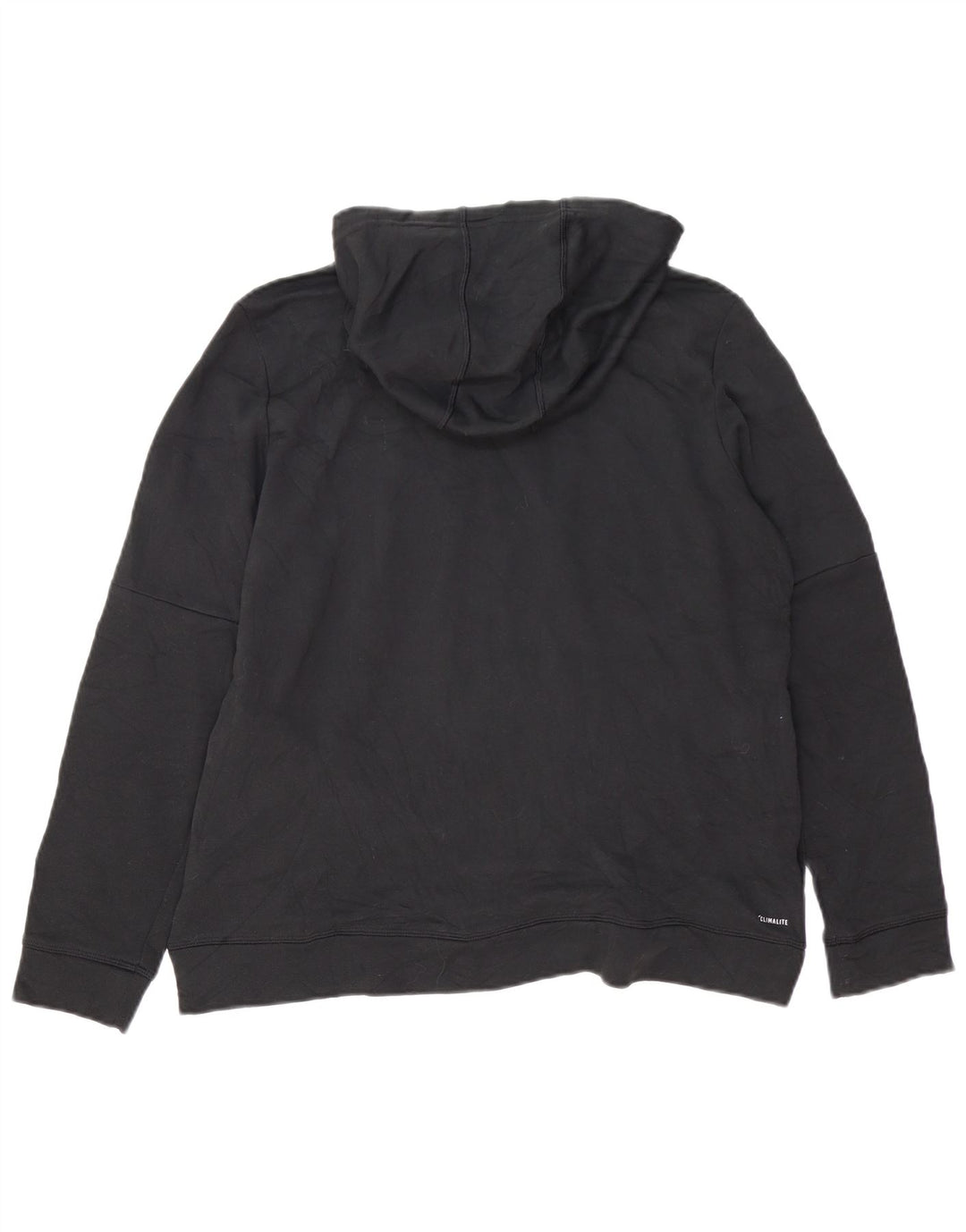 Женский джемпер с капюшоном Adidas Climalite UK 16/18, большой черный полиэстер