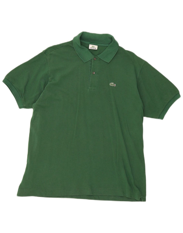 Мужская рубашка-поло Lacoste, размер 6 XL, зеленый хлопок